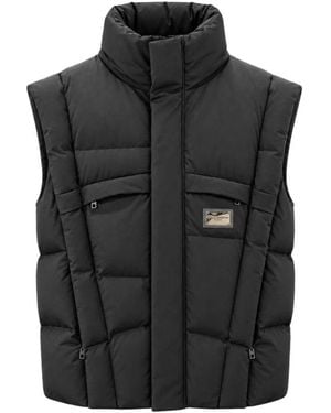 Dolce & Gabbana Mouwloze Zijden Jas - Zwart