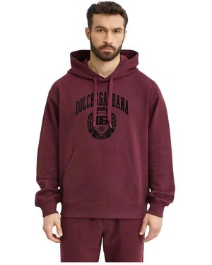 Dolce & Gabbana Hoodies - Rosso