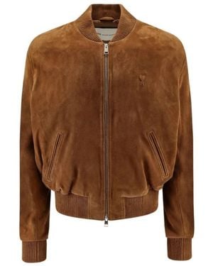 Ami Paris Bomber Jackets - Marron