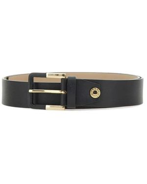 Gianni Chiarini Leren Riem - Zwart
