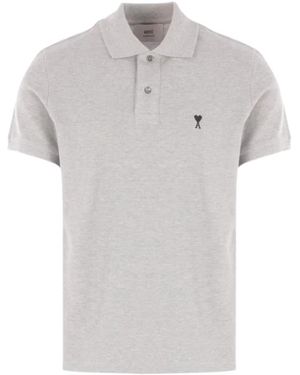 Ami Paris Polo Shirts - Grey