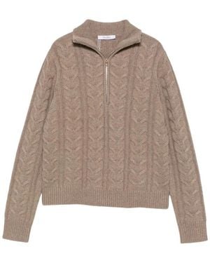 Max Mara Round-Neck Knitwear - Marrón