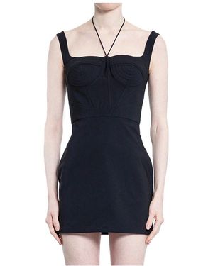 Nensi Dojaka Minikleid Mit Gesteppten Cups - Blau