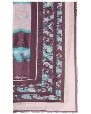 FIORELLA RUBINO Accessoires ,Rood ,Silky Scarves - Paars