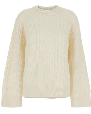 IVY & OAK Round-Neck Knitwear - Bianco