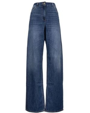 Elisabetta Franchi Wide Jeans - Blue