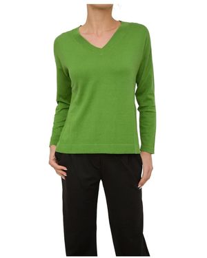 Max Mara V-Neck Knitwear - Green