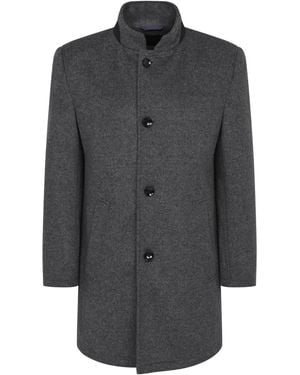 Bugatti Single-Breasted Coats - Grey