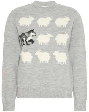 Weekend by Maxmara Round-Neck Knitwear - Gris