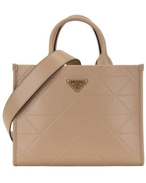 Prada Große Ledertasche - Braun
