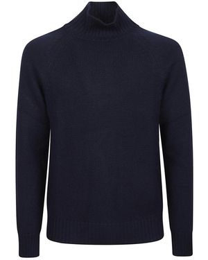 Eleventy Turtle Neck Sweater - Blauw