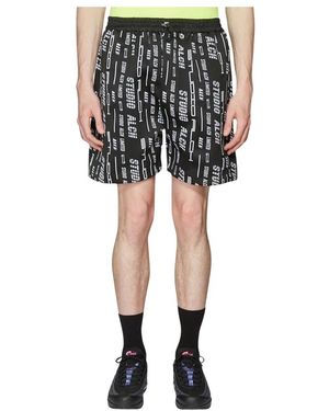 STUDIO ALCH Lanyard Logo Shorts - Zwart