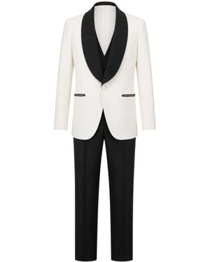 Franzese Collection Single Breasted Suits - Black
