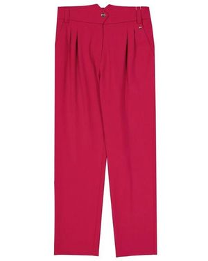Herno Broeken ,Rood ,Katoen Light Wool Stretch Broeken