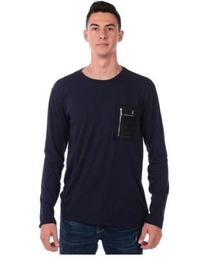 Daniele Alessandrini Long Sleeve T-Shirts - Blue