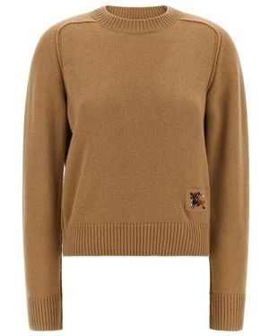 Burberry Round-Neck Knitwear - Marrón