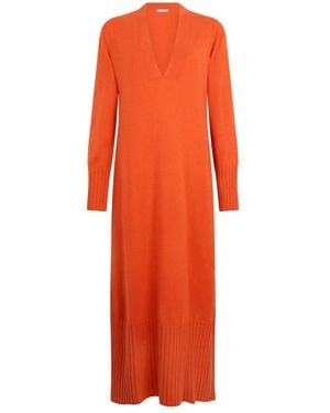 Malo Knitted Dresses - Red