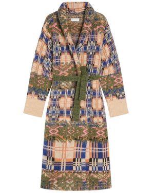 Dries Van Noten Mantel Met Ceintuur - Meerkleurig