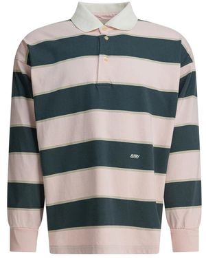 Autry Tops ,Veelkleurig ,Katoen Striped Rugby Polo - Blauw