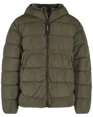 C.P. Company Jassen ,Groen ,Chrome-R Hooded Puffer Jacket