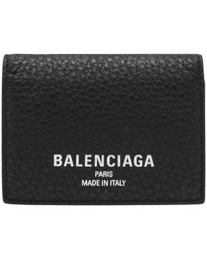 Balenciaga Accessoires ,Zwart ,Leer Credit Mini Portemonnee