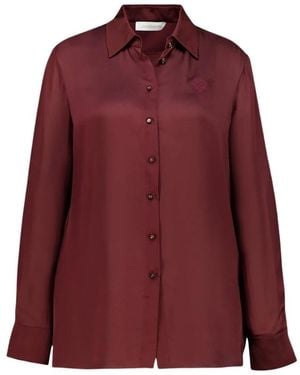 Zimmermann Luna Satin Shirt - Rot