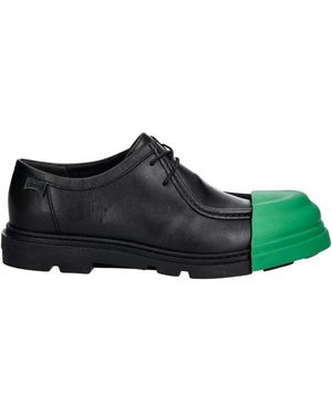 Camper Schoenen ,Zwart ,Leer Junction Veterschoen