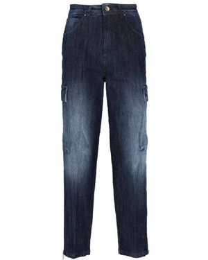 Kocca Blaue jeans mit großen taschen