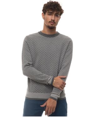 Canali Round-Neck Knitwear - Grey
