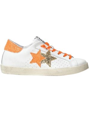 2Star Schoenen ,Wit ,Leer Lage Sneakers