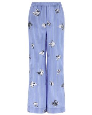 Le twins Wide Trousers - Azul