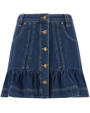 FARM Rio Denim Skirts - Azul