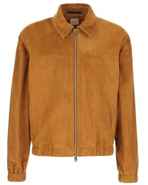 Paul Smith Wildleder Reißverschlussjacke - Braun
