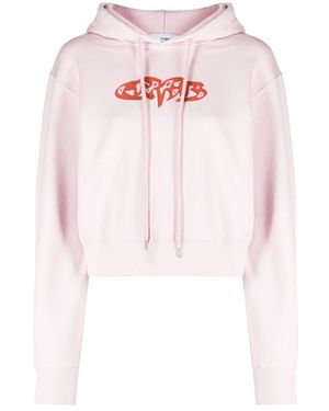 Ambush Hoodies & Sweatvesten ,Roze ,Lila Sneeuw Valia Baby Hoodie