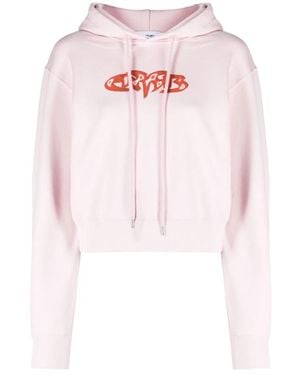 Ambush Hoodies & Sweatvesten ,Roze ,Lila Sneeuw Valia Baby Hoodie