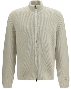 C.P. Company Cardigan Aus Gefilztem Bouclé-Garn - Grün