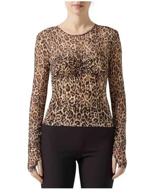 Just Cavalli Long Sleeve Tops - Marrón