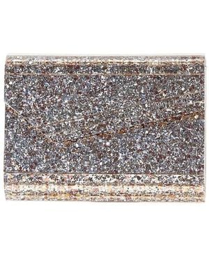 Jimmy Choo Candy Glittered Clutch - Mettallic