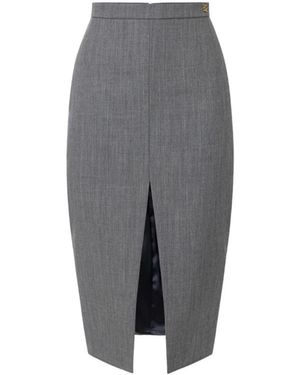 Elisabetta Franchi Rokken ,Grijs ,Pencil Skirt