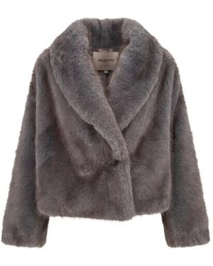 VALENTINI 1972 Faux Fur & Shearling Jackets - Gris