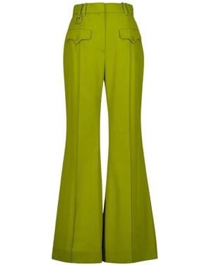 Zimmermann Luna Wolle Flare Broek - Groen