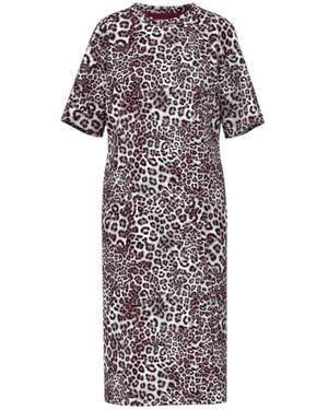 Marc Cain Kleedjes ,Veelkleurig ,Polyester Midi Scuba Jurk - Meerkleurig