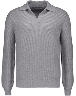 Gran Sasso V-Neck Knitwear - Grigio
