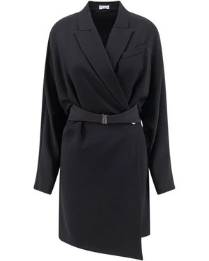 Brunello Cucinelli Wrap Dresses - Black