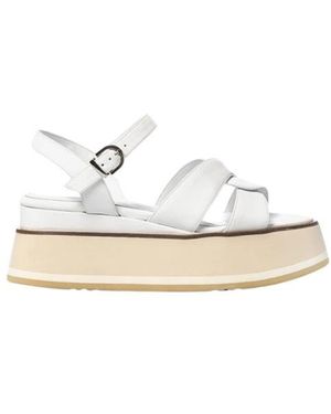 Jeannot Flat Sandals - Bianco