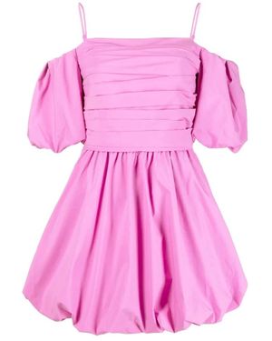 Jonathan Simkhai Kleedjes ,Roze ,Katoen Pofmouw Mini Jurk