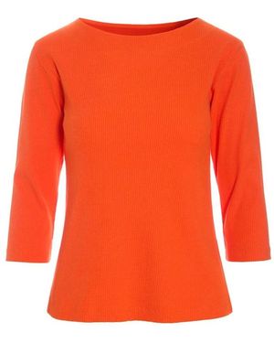 Bitte Kai Rand Rippstrick-Bluse - Orange