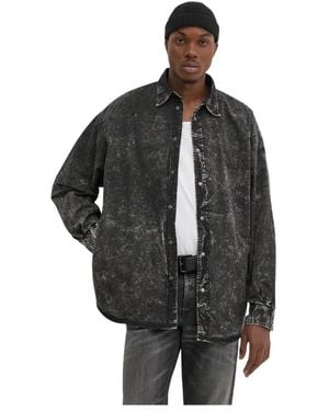 DIESEL Denim Shirts - Negro