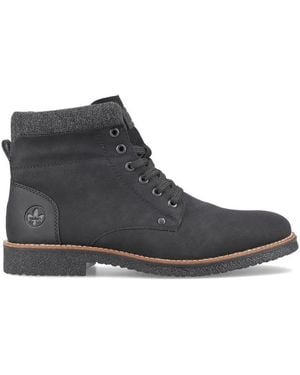Rieker Lace-Up Boots - Black