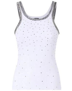 Pinko Sleeveless Tops - Blanc